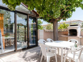 Pavillon familial 3 pièces + mezzanine, climatisé, proche plage, Narbonne-Plage - FR-1-409-91